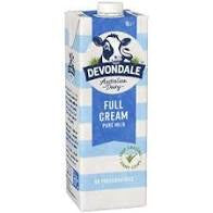 Devondale Long life Full Cream Milk 1l