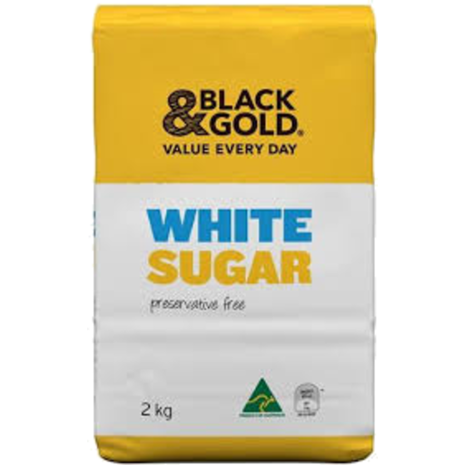 Black & Gold White Sugar 2kg