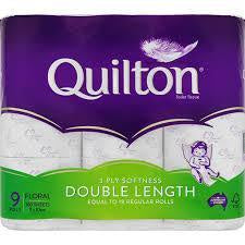 Quilton 3 Ply Double Length Toilet Tissue 9pk