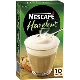 Nescafe Sach Latte Hazelnut 10pk