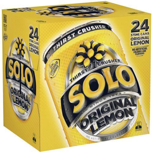 Solo Original Lemon 375ml x 24 Cans