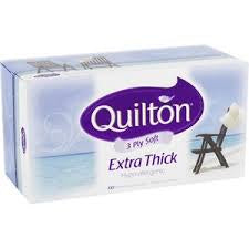 Quilton 3ply White Facial Tissue 110