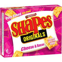 Arnotts Shapes Cheese & Bacon 180gm