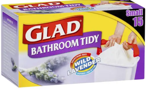 Glad Bathroom Bag D/string 15