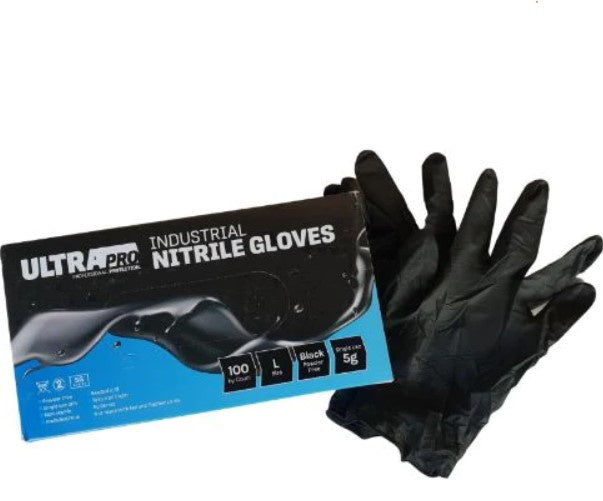 Ultrapro Black Heavy Duty Nitrile Gloves  XL100pk