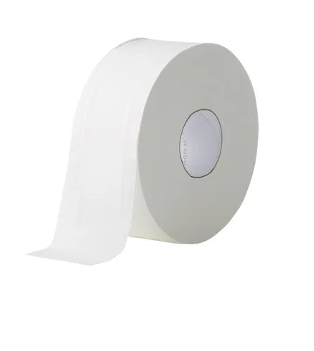 Clean & Soft 2ply Jumbo Toilet Roll 8 rolls 300m (Poly Bag)
