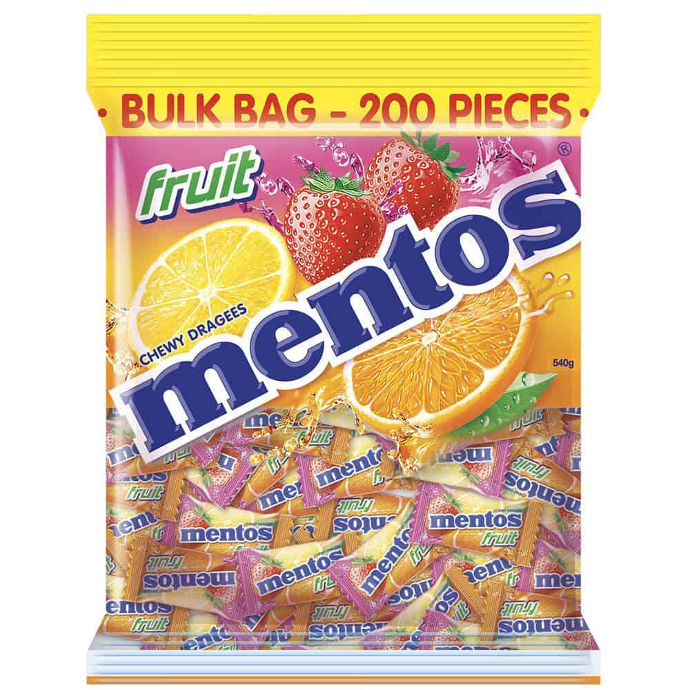 Mentos Chewy Fruit Bag 540g