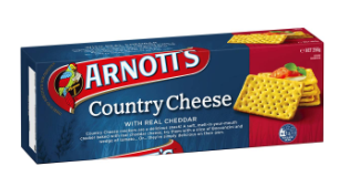 Arnotts Country Cheese 250gm