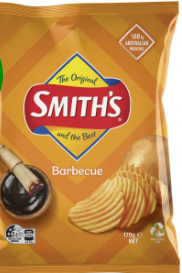 Smiths Crinkle Cut Chips Barbeque 170g