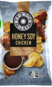 Red Rock Deli Chips Honey Soy 165g