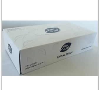 Clean & Soft 2Ply Facial Tissues 100 sheet (48 Box/carton)