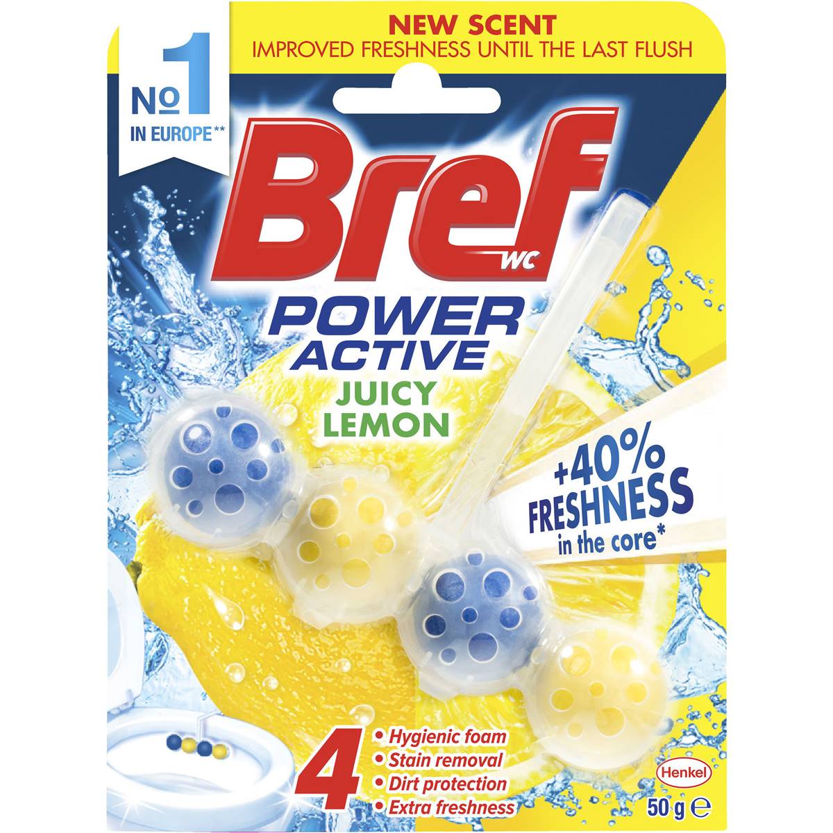 Bref Power Active Lemon Toilet Cleaner 50g