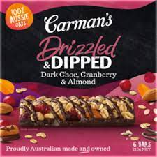 Carman's GF Dark Choc & Cranberry Protein Bars 5 Pack