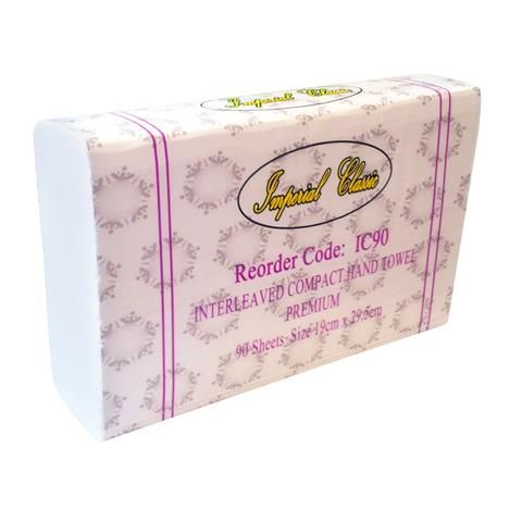 Imperial Classic Compact TAD 25 x 19cm Towel 120  sheet(20) Replaces Kleenex 4440