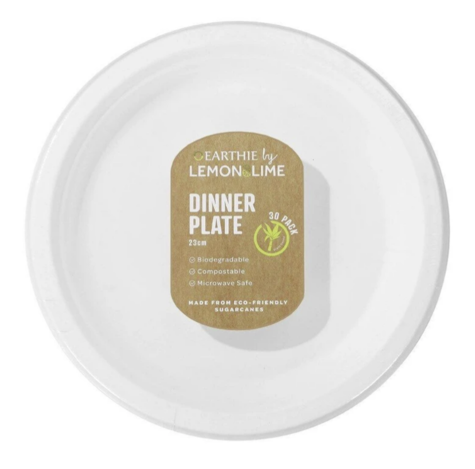 Lemon & Lime Disposable Dinner Plate 23cm 30 Pack