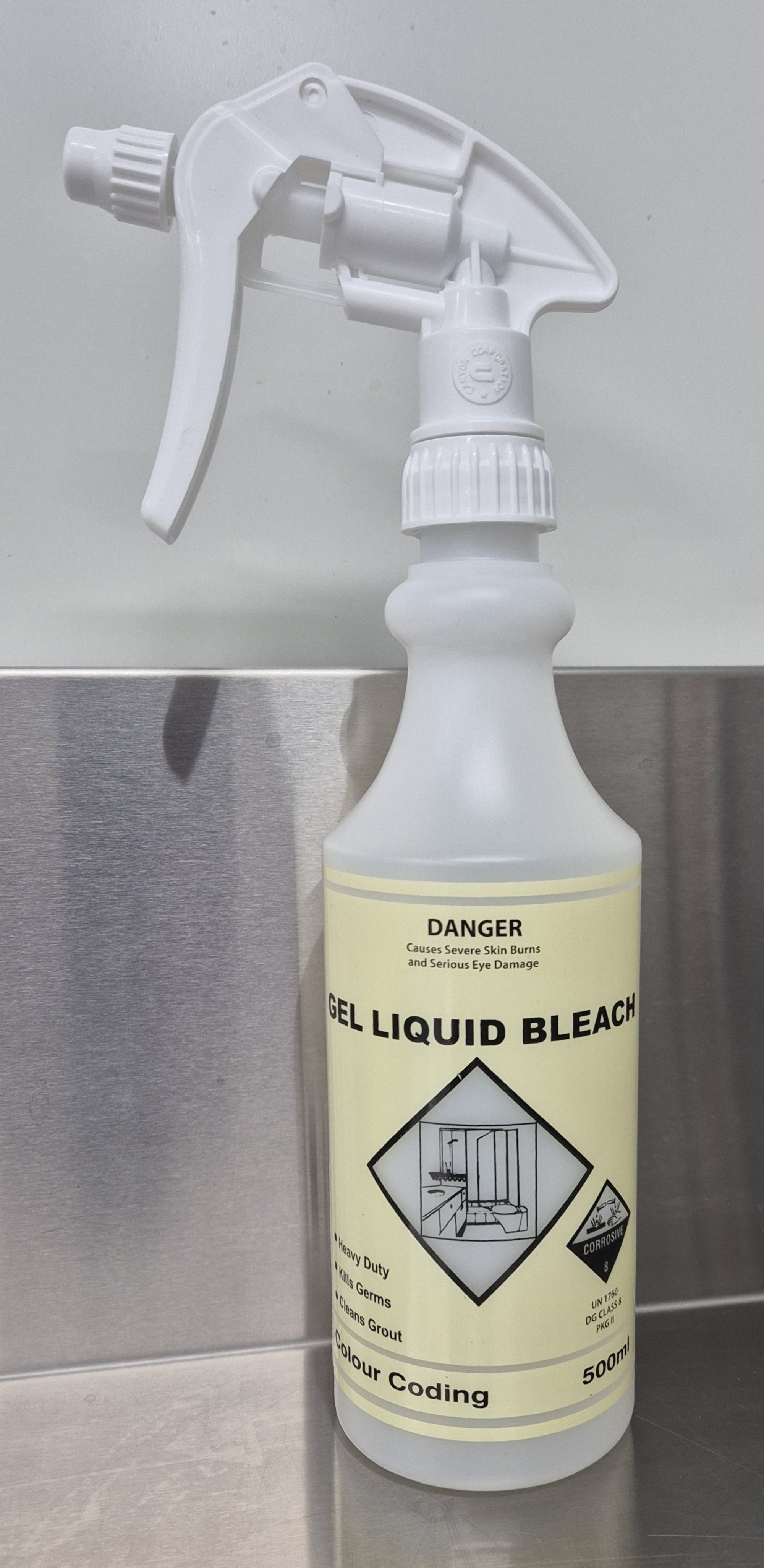 Gel Liquid Bleach Trigger Bottle 500ml