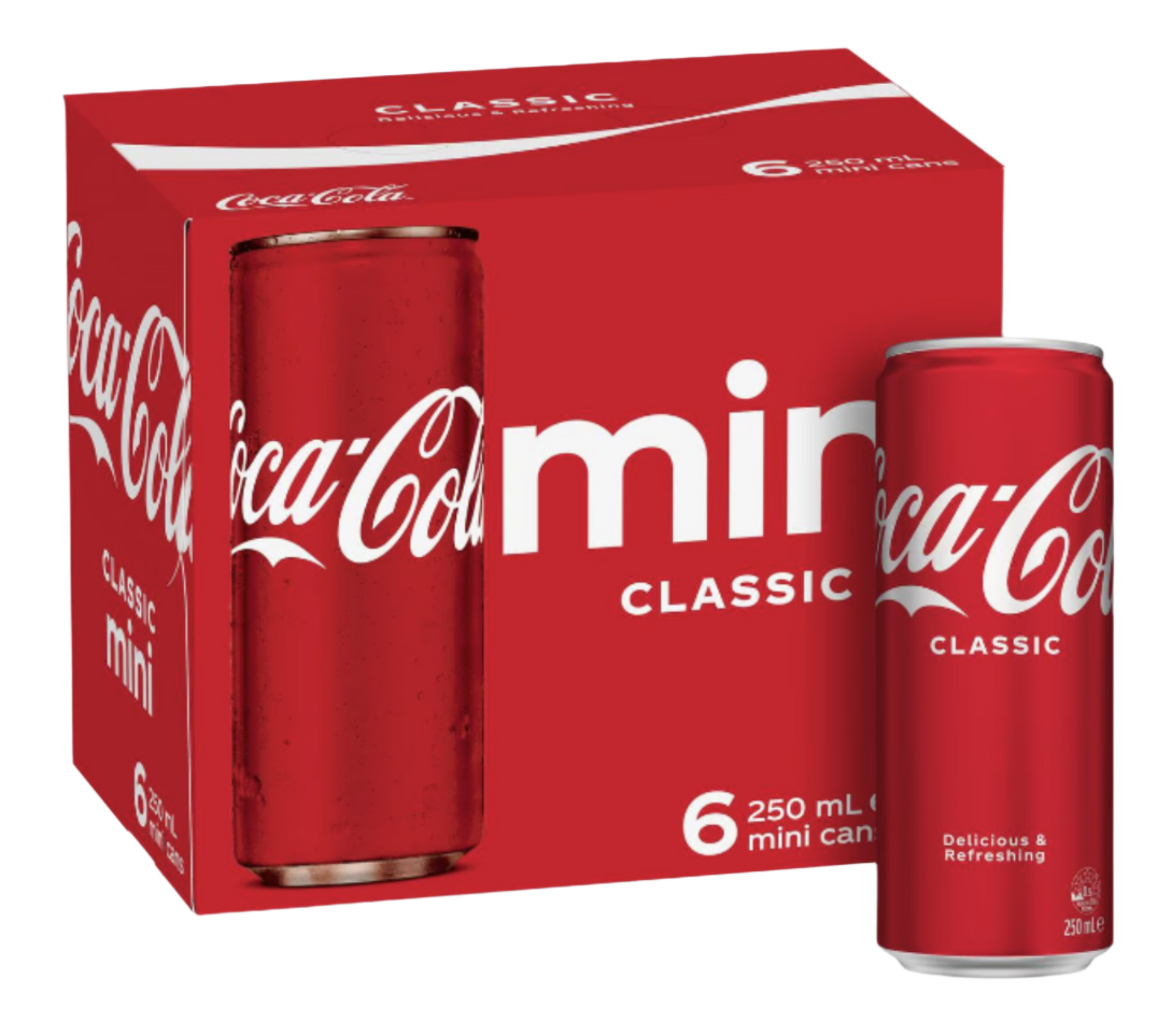 Coca Cola Mini Cans 250ml x 6