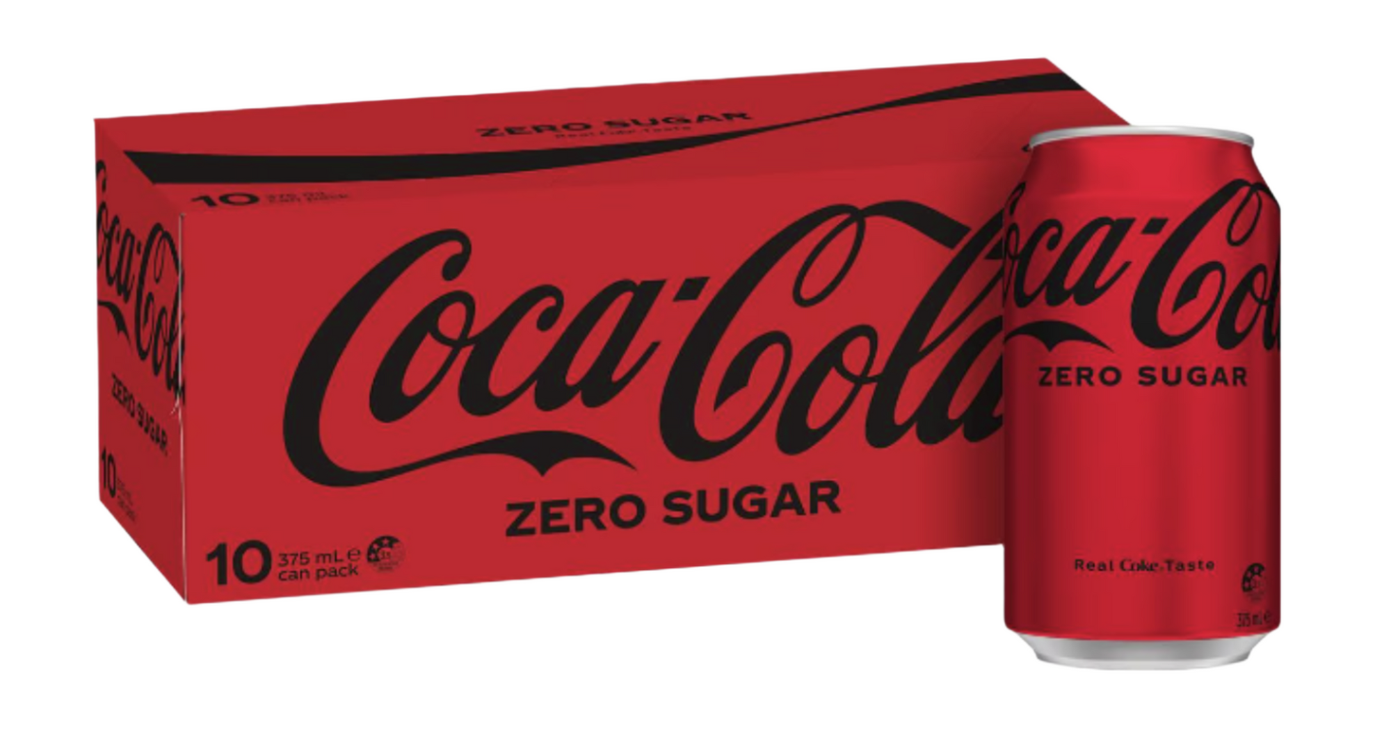 Coca Cola No Sugar Cans Case 375ml x 10