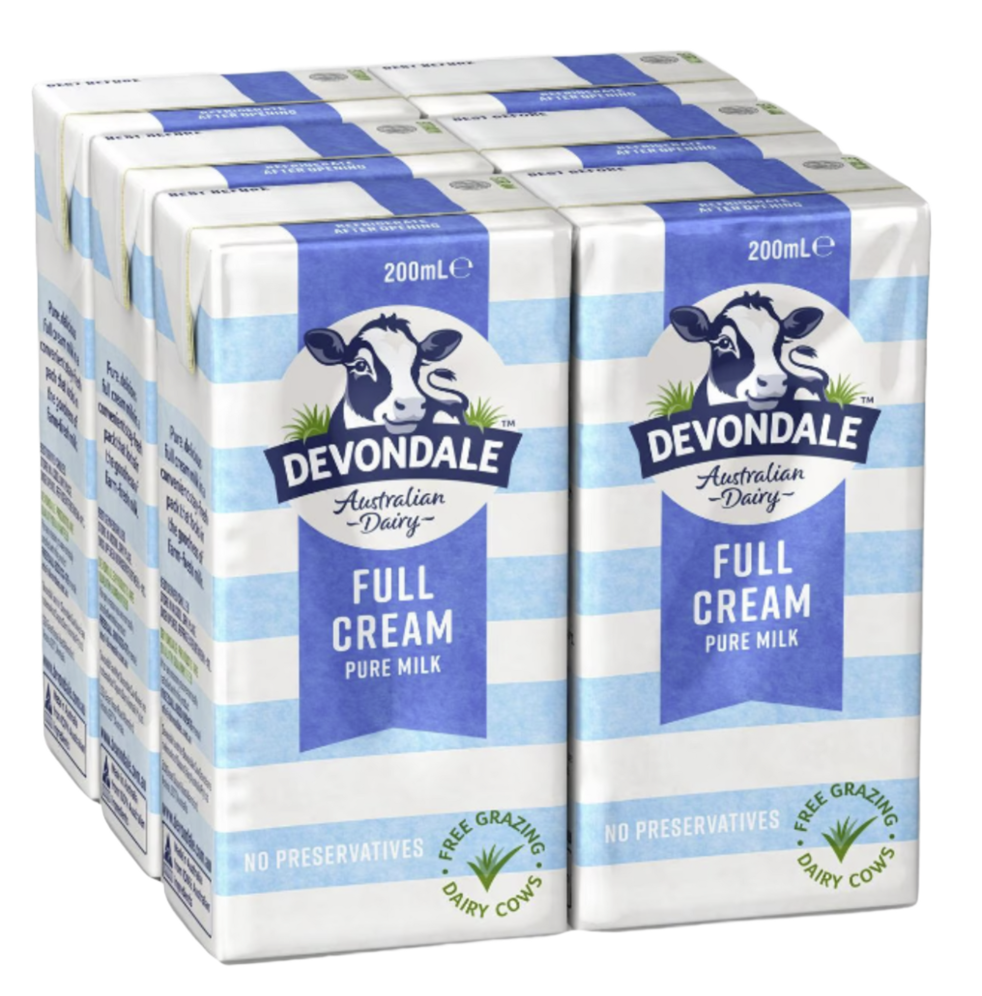 Devondale Full Cream Milk 6 x 200ml