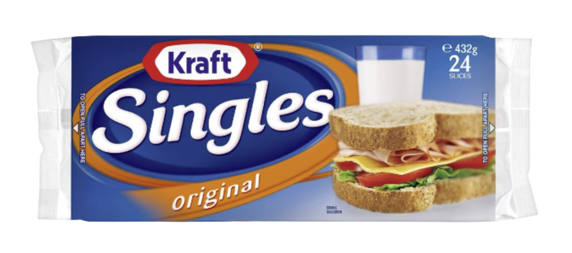 Kraft Original Cheese Singles 24pk 432g