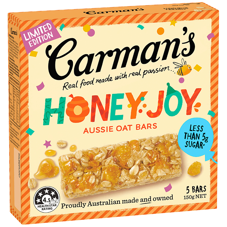 Carman's Honey Joy Oat Bars 150g