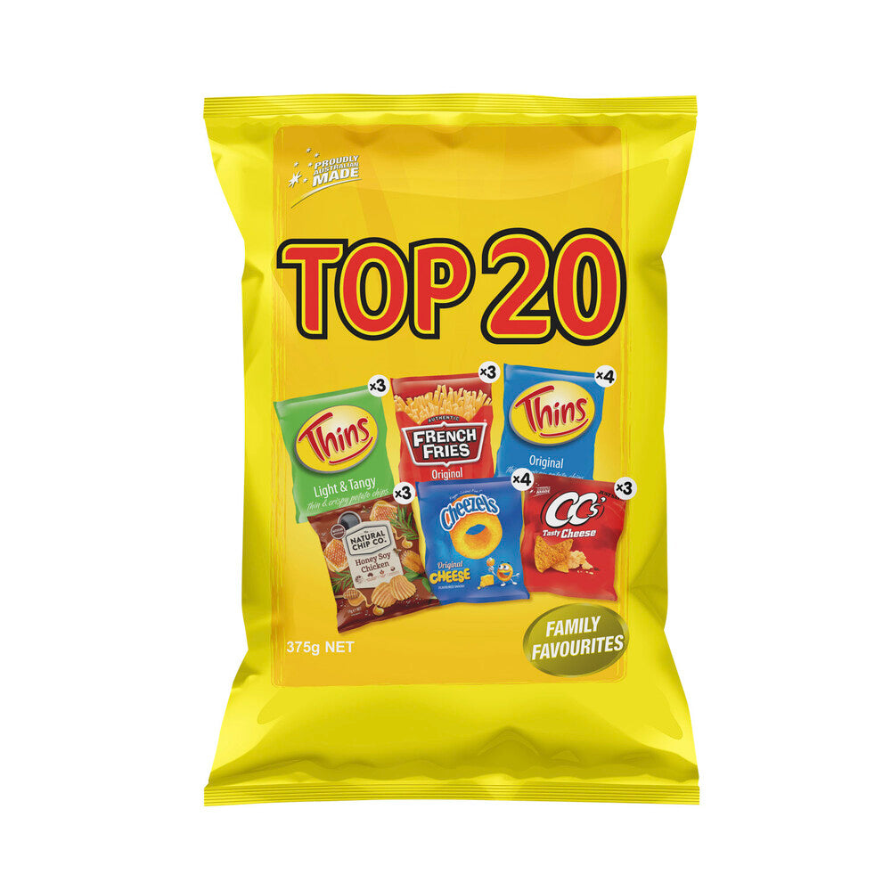 Thins Top Twenty Variety Chips Multipack 20pk