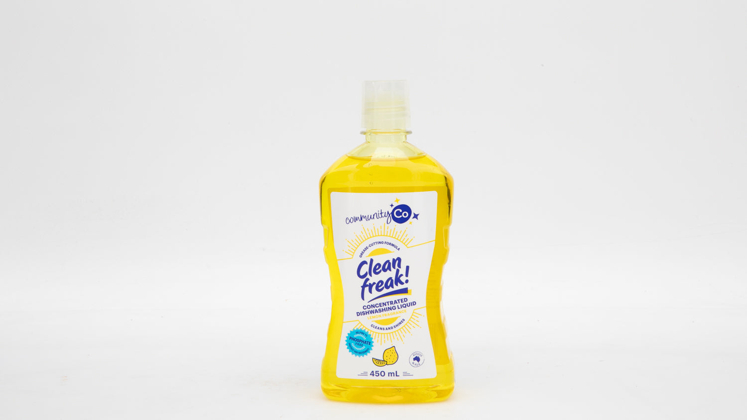 Community Co Clean Freak Dishwashing Liquid Lemon 450ml