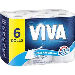 Viva Paper Towel White 6pk