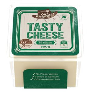 Community Co Sliced Tasty Cheese 500g