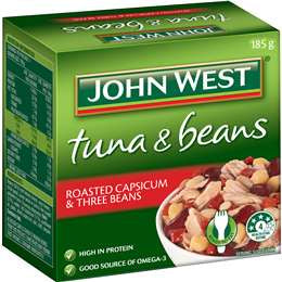 John West Tuna  Capsicum & 3 Beans 185g