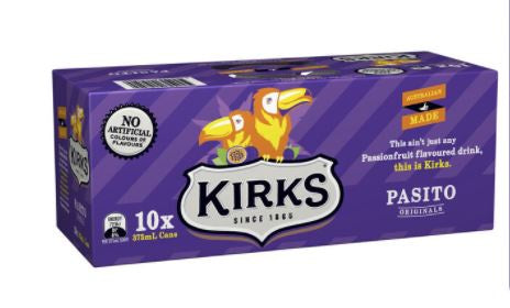 Kirks Pasito Cans 375ml 10pk