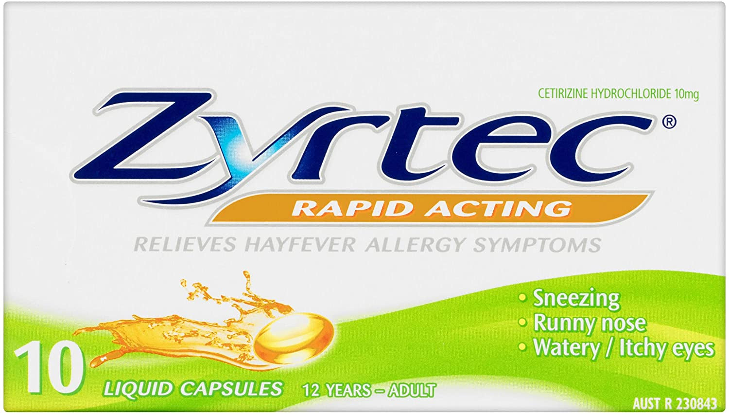 Zyrtec Liquid Capsule 10 pk