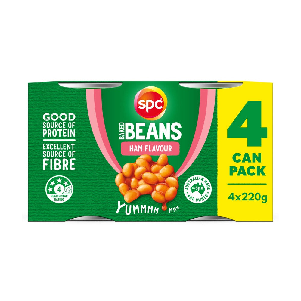 SPC Baked Beans Ham 220g x 4